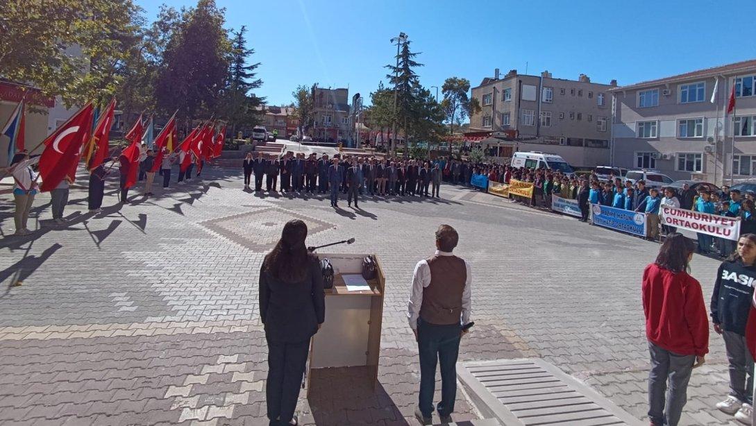 29 Ekim Cumhuriyet Bayramı Çelenk Sunma Programı